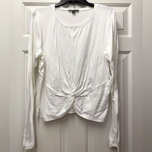 NWOT Zobha long sleeve athlesure top, white, size XL